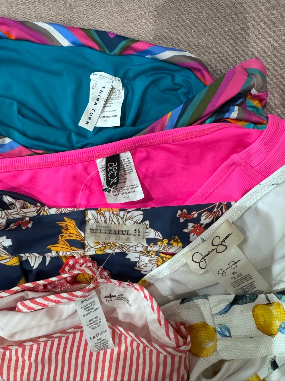 5 Bathing Suit Bottoms. 3 New 2 lightly loved